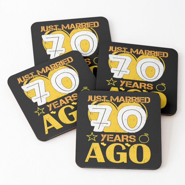 Item preview, Just Married 70 Years Ago designed and sold by skeastore.