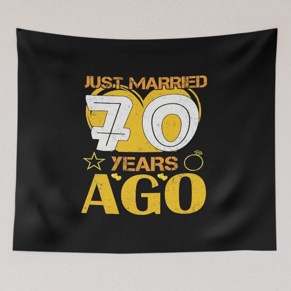 Item preview, Just Married 70 Years Ago designed and sold by skeastore.
