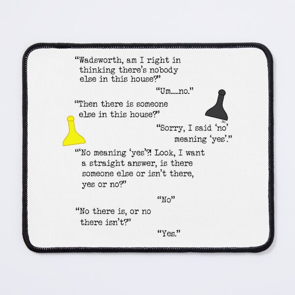 Item preview, Clue No Meaning Yes Quote designed and sold by SpectreSparkC.