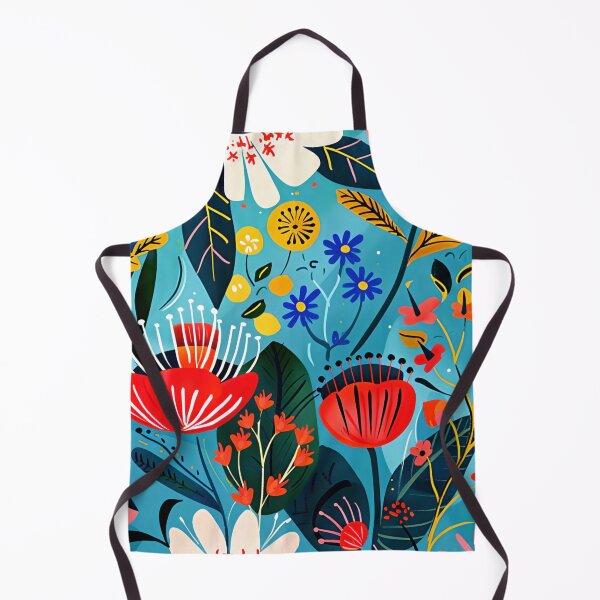 Item preview, Folklore pattern with flowers, traditional Scandinavian painting, folk art designed and sold by NordicArtPrint.
