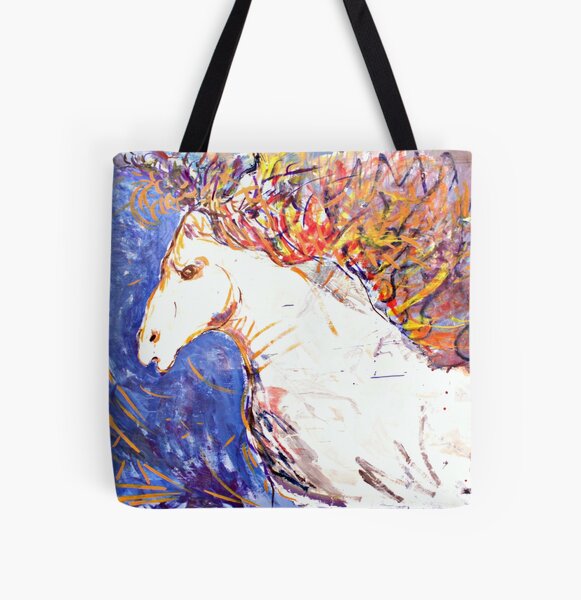 Self portrait as a horse All Over Print Tote Bag