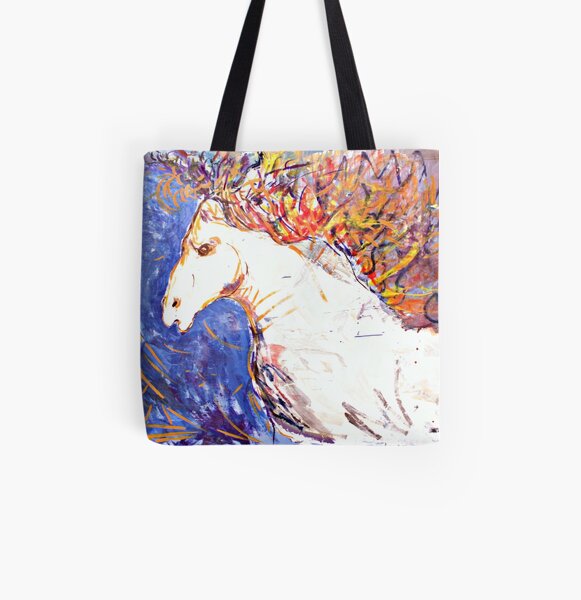 Self portrait as a horse All Over Print Tote Bag