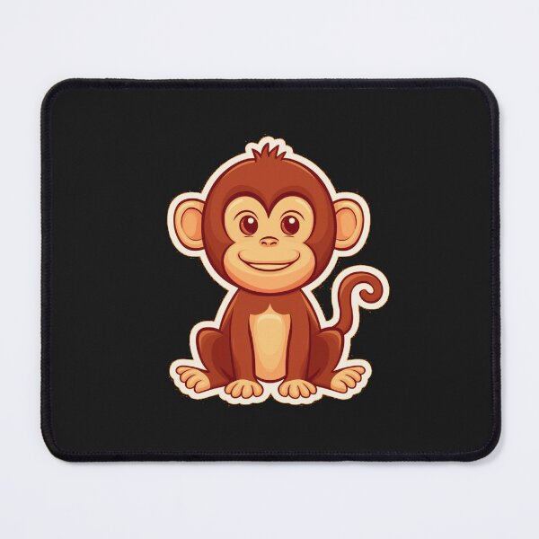 Item preview, Small cute funny monkey designed and sold by AnimalsDH305.