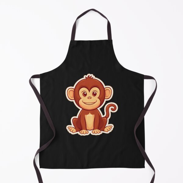 Item preview, Small cute funny monkey designed and sold by AnimalsDH305.