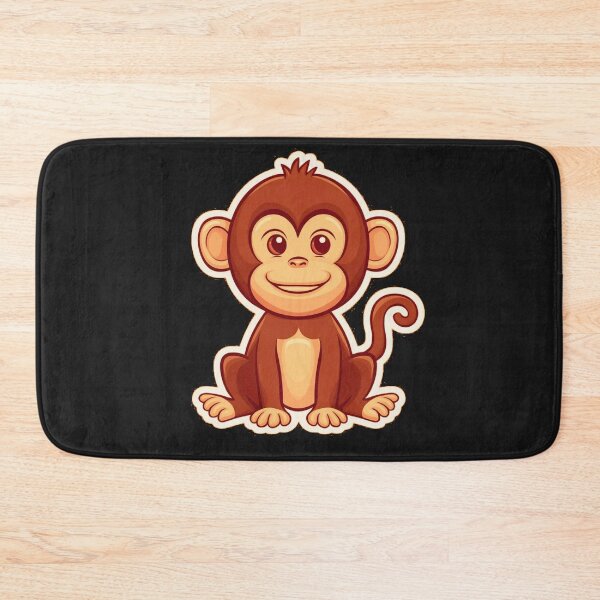 Item preview, Small cute funny monkey designed and sold by AnimalsDH305.