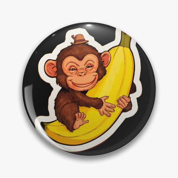Item preview, Small cute funny monkey designed and sold by AnimalsDH305.