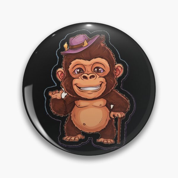 Item preview, Small cute funny monkey designed and sold by AnimalsDH305.