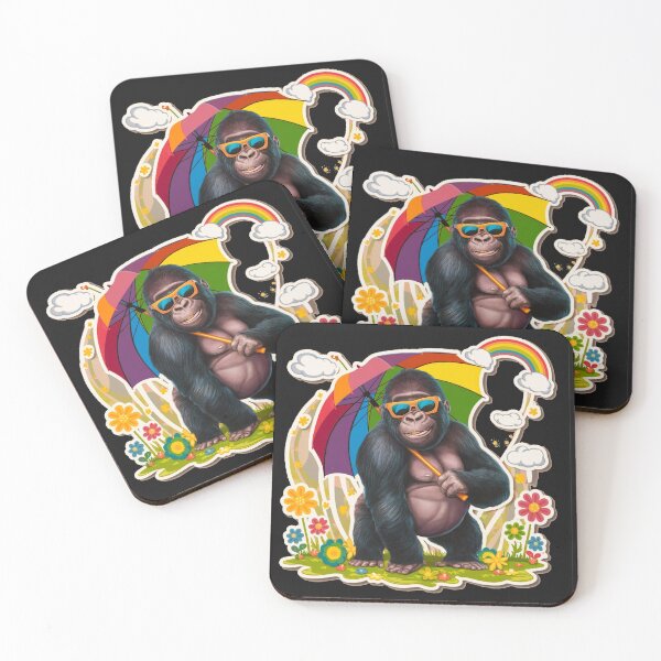 Item preview, Small cute funny monkey designed and sold by AnimalsDH305.