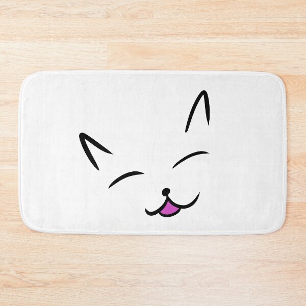 Item preview, Simplistic cat drawing of happy cat face smiling designed and sold by kitty-kingdom.