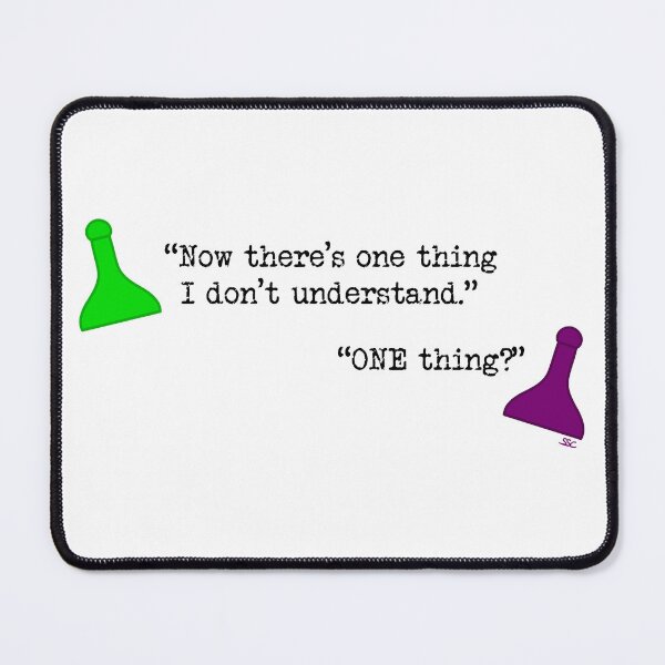 Item preview, Clue One Thing Quote designed and sold by SpectreSparkC.