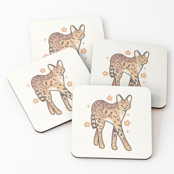 Item preview, Cartoon Serval illustration  designed and sold by Artofmayara.