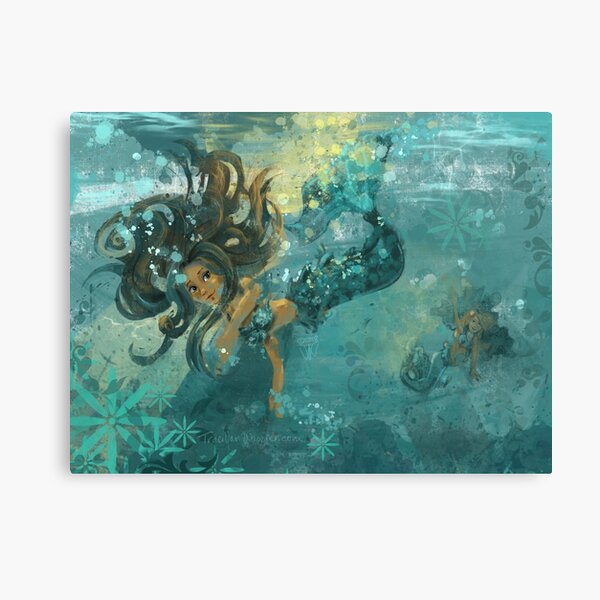 Mermaids at Play Canvas Print
