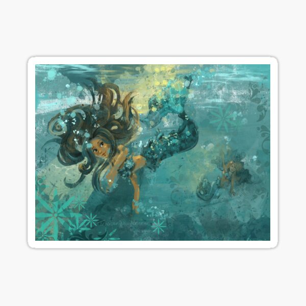 Mermaids at Play Sticker