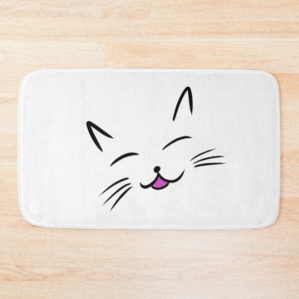 Item preview, Simplistic cat drawing of happy cat face smiling designed and sold by kitty-kingdom.