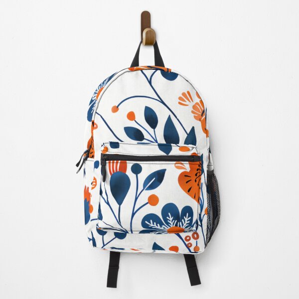 Item preview, Blossoms and floral patterns folk art, traditional Scandinavian painting designed and sold by NordicArtPrint.