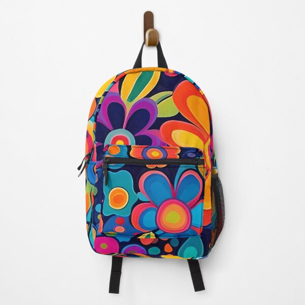 Item preview, Flower Power Colourful Floral Pattern designed and sold by druidwolfart.