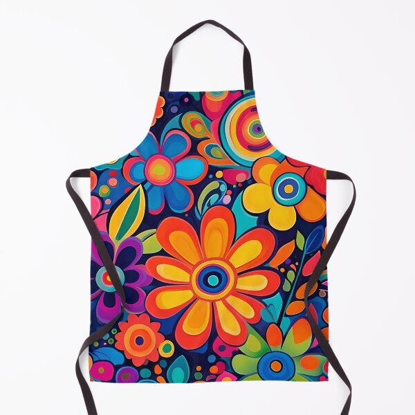 Item preview, Flower Power Colourful Floral Pattern designed and sold by druidwolfart.