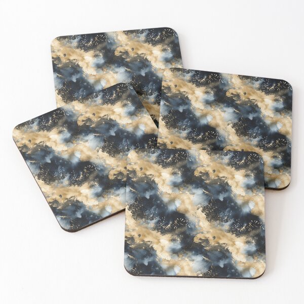 Item preview, Watercolor Golden Splashes Painting Patterns designed and sold by Mandie Kuo.