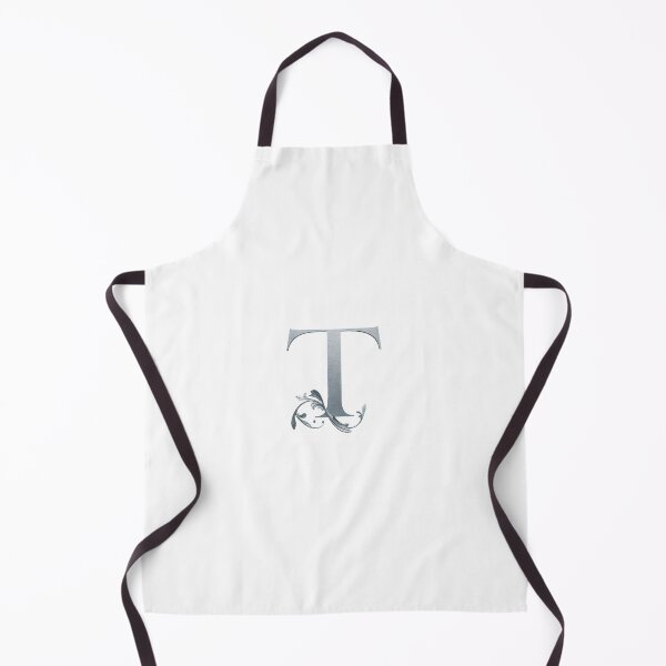 Item preview, Luxury Floral Monogram T: Elegant Grey and Silver Typography designed and sold by Fil4.
