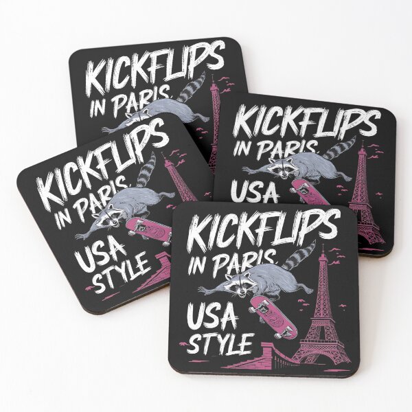 Item preview, "Kickflips in Paris, USA Style" Olympic Skateboarding T-Shirt designed and sold by AI-volution.