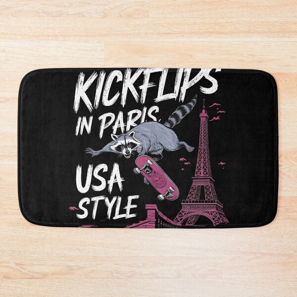 Item preview, "Kickflips in Paris, USA Style" Olympic Skateboarding T-Shirt designed and sold by AI-volution.