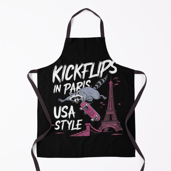 Item preview, "Kickflips in Paris, USA Style" Olympic Skateboarding T-Shirt designed and sold by AI-volution.