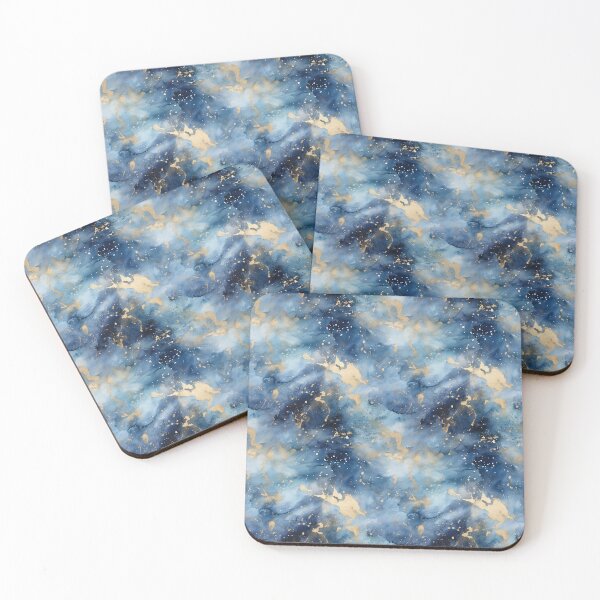 Item preview, Watercolor Golden Splashes Painting Patterns designed and sold by Mandie Kuo.
