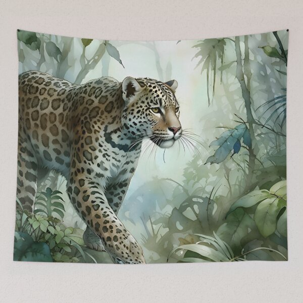 Item preview, Leopard In The Jungle designed and sold by RubisLeaf.