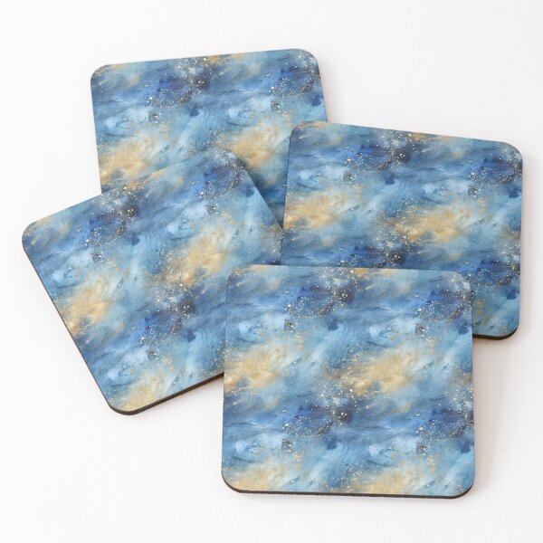 Item preview, Watercolor Golden Splashes Painting Patterns designed and sold by Mandie Kuo.