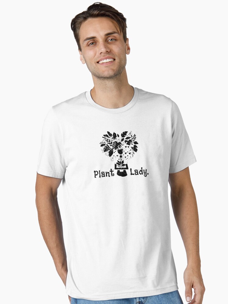 Thumbnail 2 of 7, Essential T-Shirt, Plant Lady (black) designed and sold by MinimalTouch.