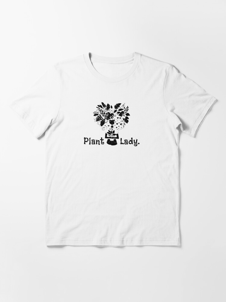 Thumbnail 3 of 7, Essential T-Shirt, Plant Lady (black) designed and sold by MinimalTouch.