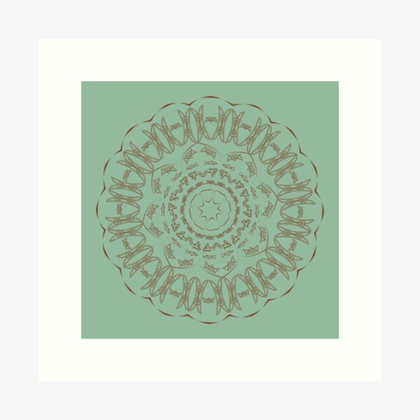 Pictish Symbol Inspired Mandala Art Print