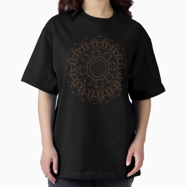 Pictish Symbol Inspired Mandala Oversized T-Shirt