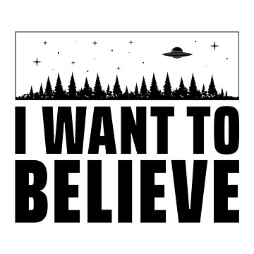 Artwork thumbnail, I Want To Believe (black) by MinimalTouch