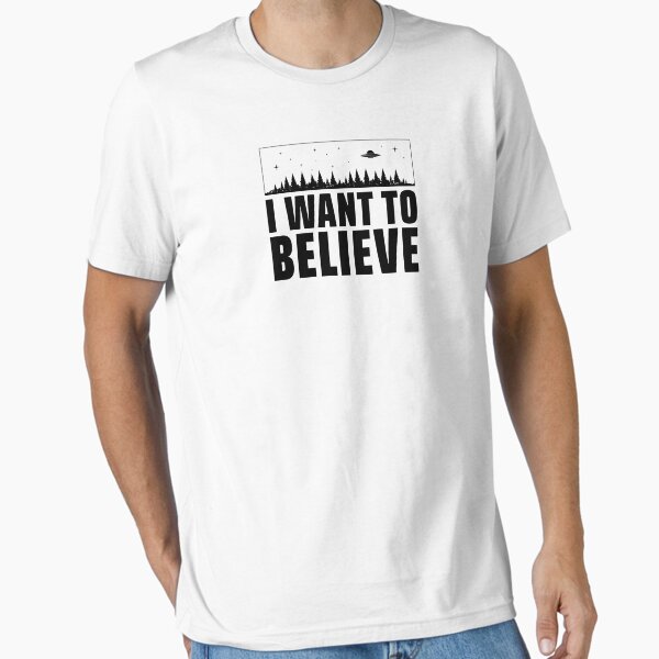 I Want To Believe (black) Essential T-Shirt
