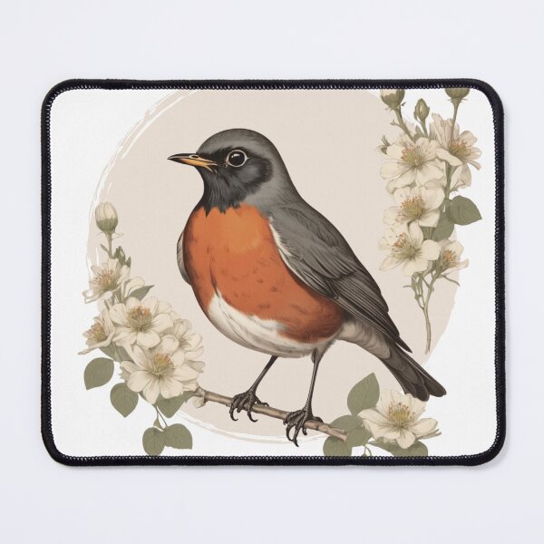 Item preview, American Robin, rockin robin, Turdus migratorius, Birds of North America, Ideas for Bird Watchers designed and sold by lagunaklein.