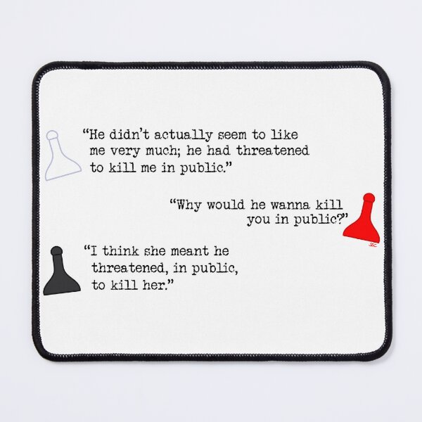 Item preview, Clue In Public Quote designed and sold by SpectreSparkC.