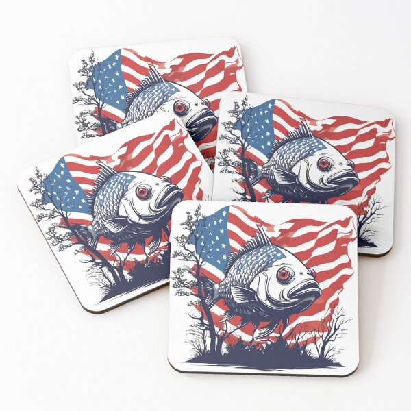 Item preview, Graphic Patriotic Fish designed and sold by nesxdan.