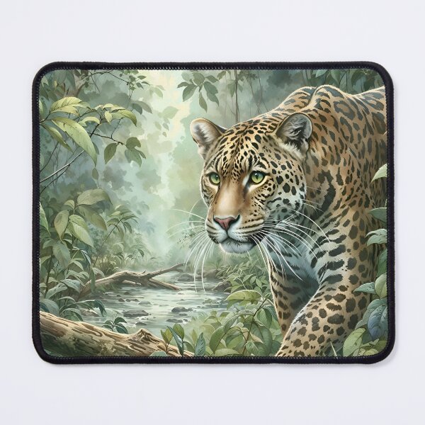 Item preview, Leopard Hunting In The Jungle designed and sold by RubisLeaf.