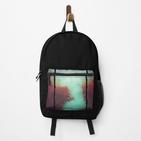Item preview, Copper Trees and Teal River on a Misty Autumn Morning designed and sold by Dyrk Wyst Redbubble Shop.