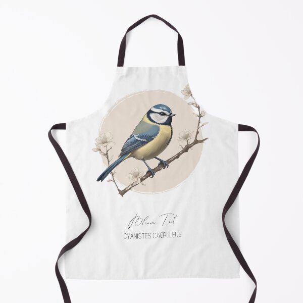 Item preview, Blue Tit, Cyanistes caeruleus, uk birds, british garden birds, backyard birds designed and sold by lagunaklein.