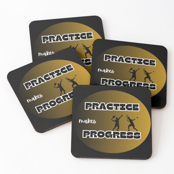 Item preview, practice makes progress tennis designed and sold by IFarty.