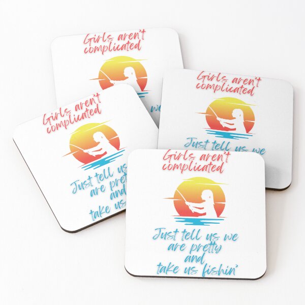 Item preview, Girl like to fish too, take us fishin', fishing humor stickers and stuff designed and sold by Smallfish1274.