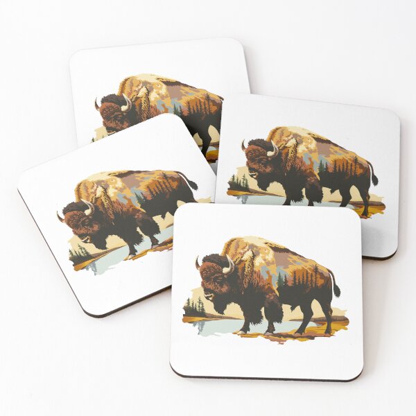 Item preview, Bison of Yellowstone - Wyoming  designed and sold by Wild-Co.