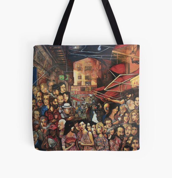 Mauro Di Girolamo - Vucciria#Tribute to Renato Guttuso All Over Print Tote Bag