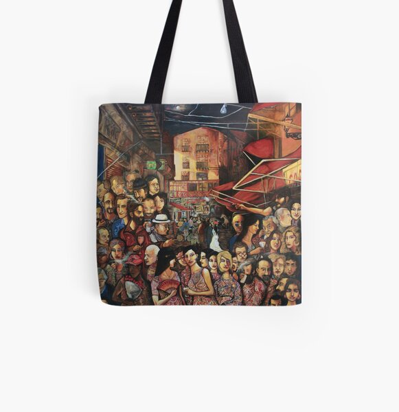 Mauro Di Girolamo - Vucciria#Tribute to Renato Guttuso All Over Print Tote Bag