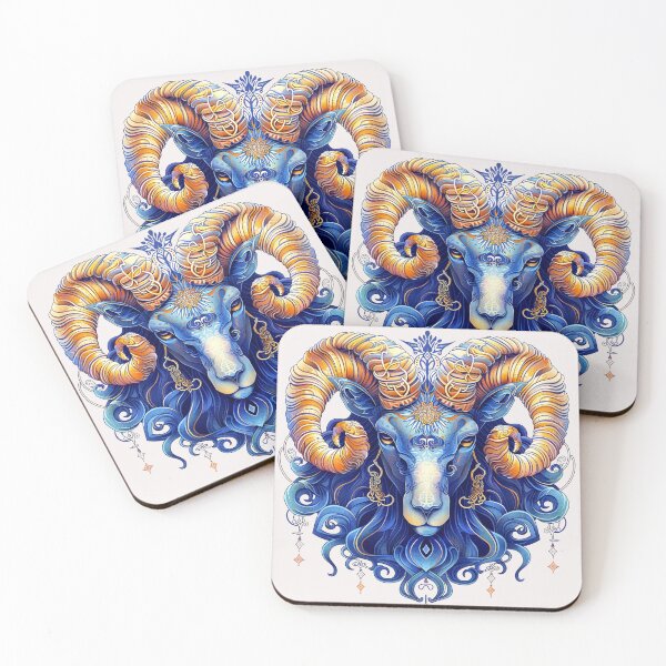 Item preview, Celestial Aries Ram – Vibrant Astrological Art T-Shirt designed and sold by Mrrjgraphic.