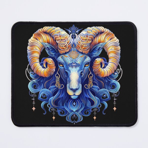 Item preview, Celestial Aries Ram – Vibrant Astrological Art T-Shirt designed and sold by Mrrjgraphic.