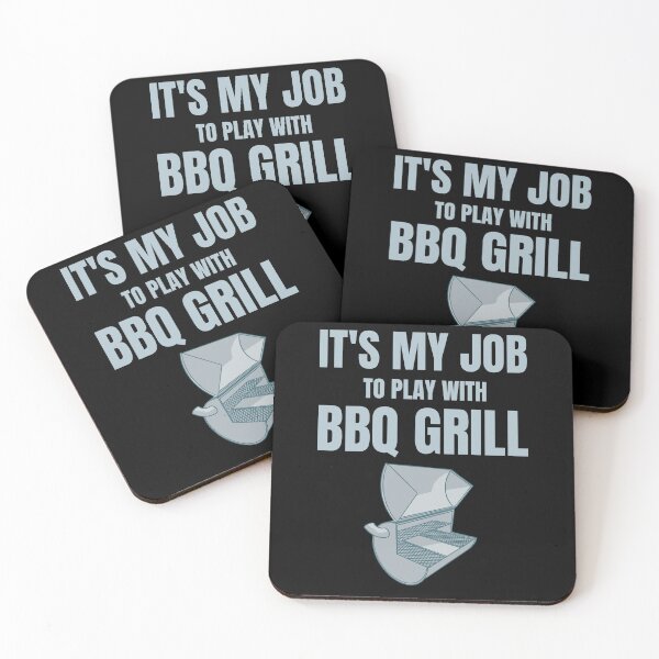 Item preview, BBQ Master's Pride - It's My Job to Play with BBQ Grill gift outdoor cooking designed and sold by skulltshirt.