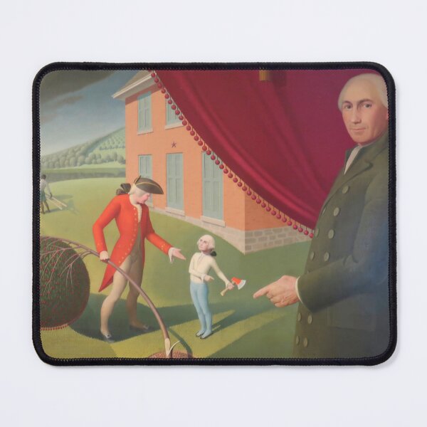 Item preview, artist grant wood, artist grant wood paintings, grant wood art, grant wood paintings, painter grant wood, grant wood artwork designed and sold by rosa-reid.